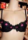 Róża Biustonosz Scarlet Push-up Czarny