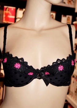 Róża Biustonosz Scarlet Push-up Czarny