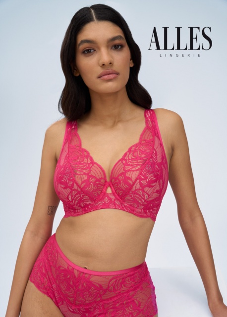 Alles Biustonosz Euphoric Rouge M Bralette Amarant