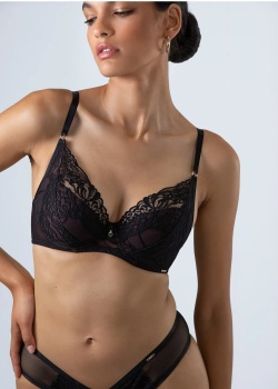 Alles Biustonosz Truffle Noir Push-up Bikolor