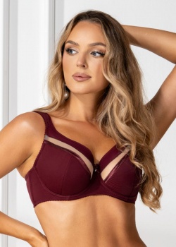 Dama Kier Biustonosz Patrycja Semi-soft Bordowy