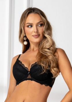 Dama Kier Biustonosz Scarlet Push-up Czarny