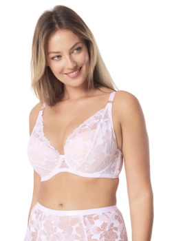 Mefemi Biustonosz Hanna Push-up Biało-beżowy