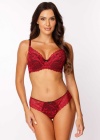 Dama kier Biustonosz Loretta 2865 Push-up Bordowy