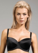 Dalia - Biustonosz Satine Big K-08 Czarny